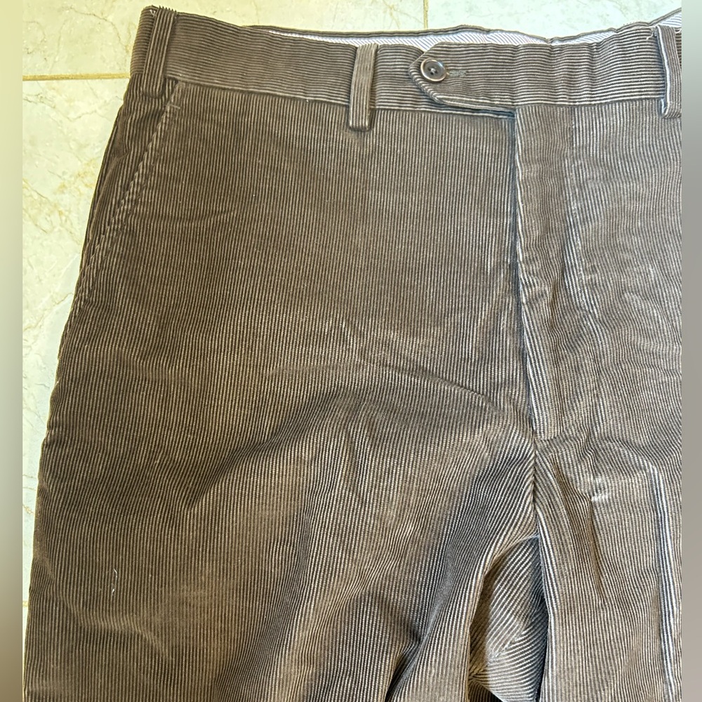 I Velluti Pontoglio for Neiman Marcus Men's Corduroy Pants in Rich Brown, Sz 36 - Picture 5 of 15